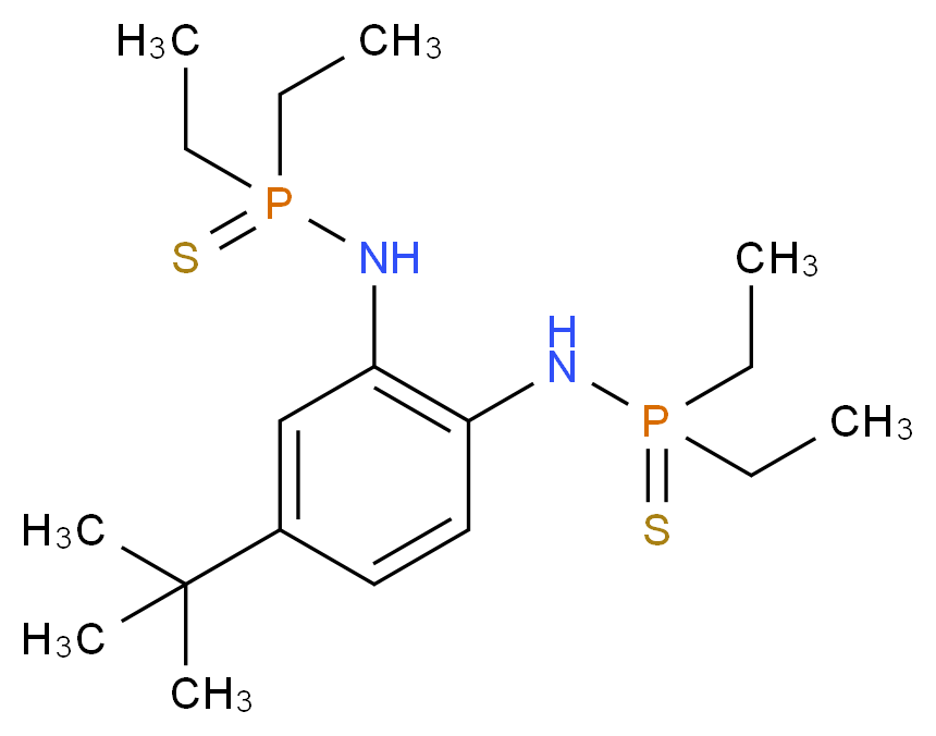N-{4-(tert-butyl)-2-[(diethylphosphorothioyl)amino]phenyl}diethylphosphinothioic amide_Molecular_structure_CAS_)