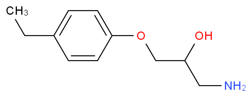 1-Amino-3-(4-ethyl-phenoxy)-propan-2-ol_Molecular_structure_CAS_)