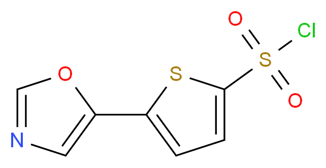5-(1,3-oxazol-5-yl)thiophene-2-sulfonyl chloride_Molecular_structure_CAS_)