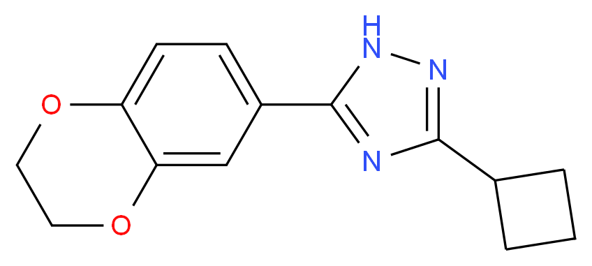 3-cyclobutyl-5-(2,3-dihydro-1,4-benzodioxin-6-yl)-1H-1,2,4-triazole_Molecular_structure_CAS_)
