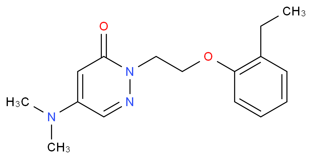 5-(dimethylamino)-2-[2-(2-ethylphenoxy)ethyl]pyridazin-3(2H)-one_Molecular_structure_CAS_)
