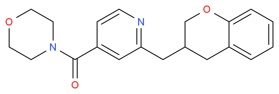 4-[2-(3,4-dihydro-2H-chromen-3-ylmethyl)isonicotinoyl]morpholine_Molecular_structure_CAS_)