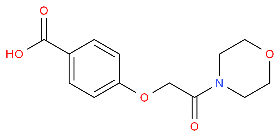 4-(2-morpholin-4-yl-2-oxoethoxy)benzoic acid_Molecular_structure_CAS_29936-96-7)