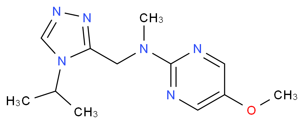 N-[(4-isopropyl-4H-1,2,4-triazol-3-yl)methyl]-5-methoxy-N-methyl-2-pyrimidinamine_Molecular_structure_CAS_)