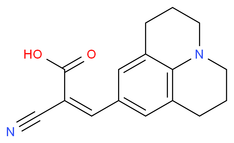 (2Z)-2-cyano-3-(2,3,6,7-tetrahydro-1H,5H-pyrido[3,2,1-ij]quinolin-9-yl)acrylic acid_Molecular_structure_CAS_)