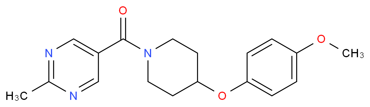 5-{[4-(4-methoxyphenoxy)-1-piperidinyl]carbonyl}-2-methylpyrimidine_Molecular_structure_CAS_)