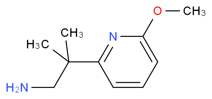 2-(6-methoxypyridin-2-yl)-2-methylpropan-1-amine_Molecular_structure_CAS_1060807-30-8)