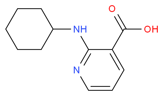 2-(Cyclohexylamino)nicotinic acid_Molecular_structure_CAS_35812-43-2)