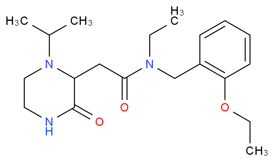 N-(2-ethoxybenzyl)-N-ethyl-2-(1-isopropyl-3-oxopiperazin-2-yl)acetamide_Molecular_structure_CAS_)