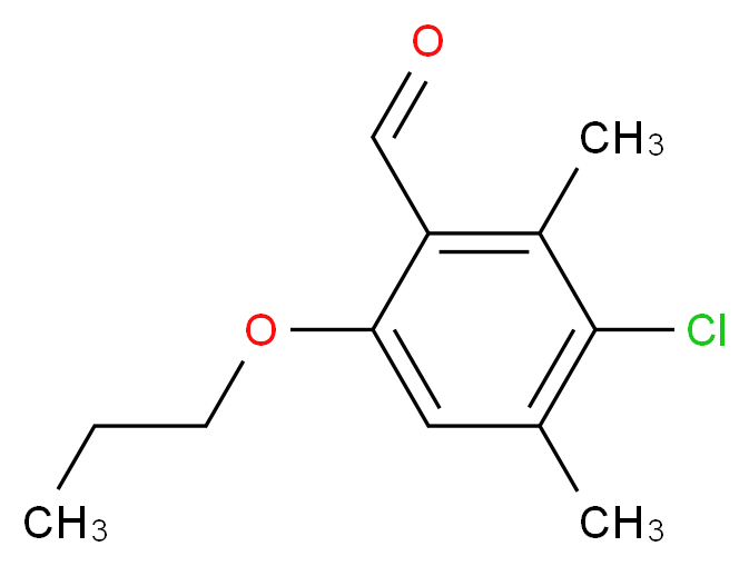 3-Chloro-2,4-dimethyl-6-propoxybenzaldehyde_Molecular_structure_CAS_)