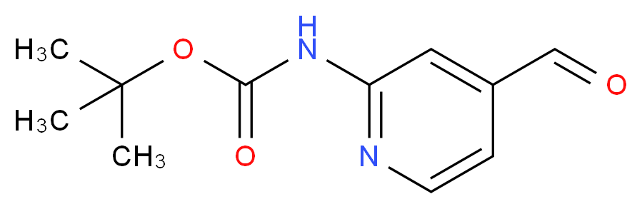 tert-Butyl (4-formylpyridin-2-yl)carbamate_Molecular_structure_CAS_304873-65-2)