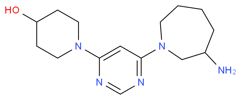 1-[6-(3-aminoazepan-1-yl)pyrimidin-4-yl]piperidin-4-ol_Molecular_structure_CAS_)