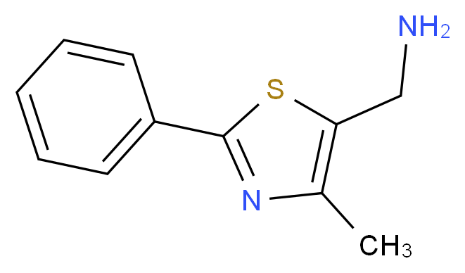 5-(Aminomethyl)-4-methyl-2-phenyl-1,3-thiazole 97%_Molecular_structure_CAS_165735-95-5)