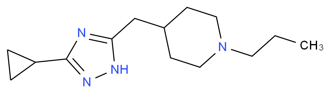 4-[(3-cyclopropyl-1H-1,2,4-triazol-5-yl)methyl]-1-propylpiperidine_Molecular_structure_CAS_)
