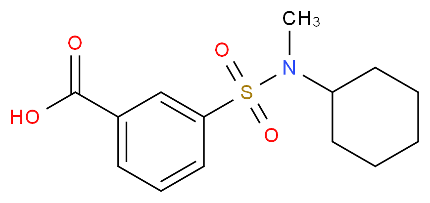 3-(Cyclohexyl-methyl-sulfamoyl)-benzoic acid_Molecular_structure_CAS_)