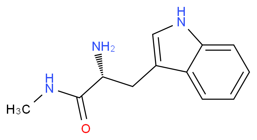 (R)-2-amino-3-(1H-indol-3-yl)-N-methylpropanamide_Molecular_structure_CAS_)