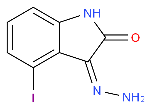 4-Iodo-1H-indole-2,3-dione 3-hydrazone_Molecular_structure_CAS_)