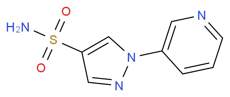 1-(pyridin-3-yl)-1H-pyrazole-4-sulfonamide_Molecular_structure_CAS_)