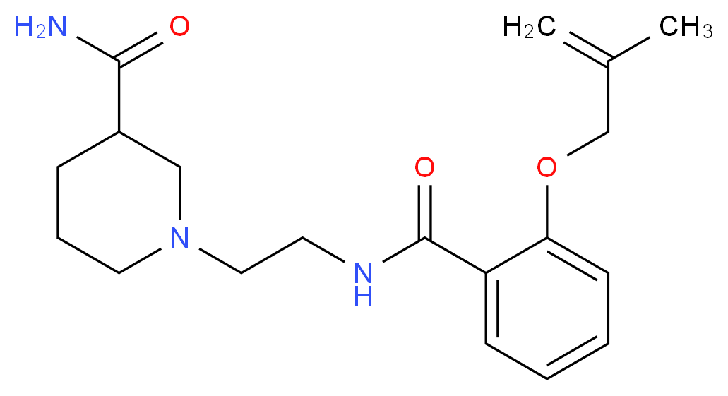 1-[2-({2-[(2-methylprop-2-en-1-yl)oxy]benzoyl}amino)ethyl]piperidine-3-carboxamide_Molecular_structure_CAS_)