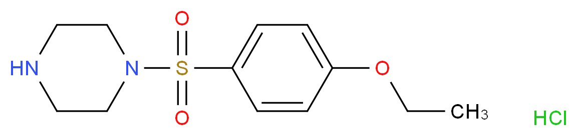 1-[(4-ethoxyphenyl)sulfonyl]piperazine hydrochloride_Molecular_structure_CAS_)