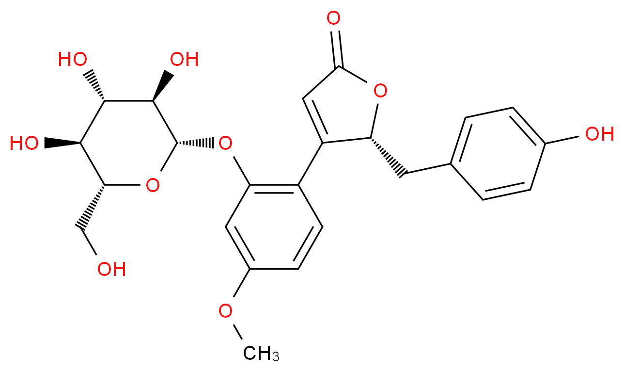 (+)-Puerol B 2"-O-glucoside_Molecular_structure_CAS_868409-19-2)
