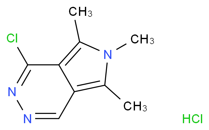 1-chloro-5,6,7-trimethyl-6H-pyrrolo[3,4-d]pyridazine hydrochloride_Molecular_structure_CAS_96441-91-7)