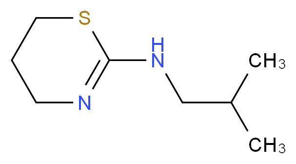(5,6-Dihydro-4H-[1,3]thiazin-2-yl)-isobutyl-amine_Molecular_structure_CAS_)