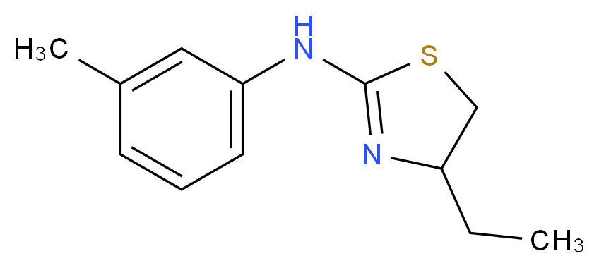 (4-Ethyl-4,5-dihydro-thiazol-2-yl)-m-tolyl-amine_Molecular_structure_CAS_)