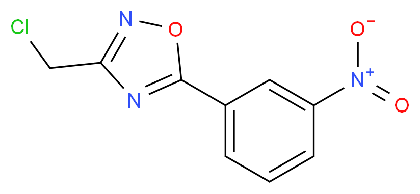 3-(chloromethyl)-5-(3-nitrophenyl)-1,2,4-oxadiazole_Molecular_structure_CAS_)
