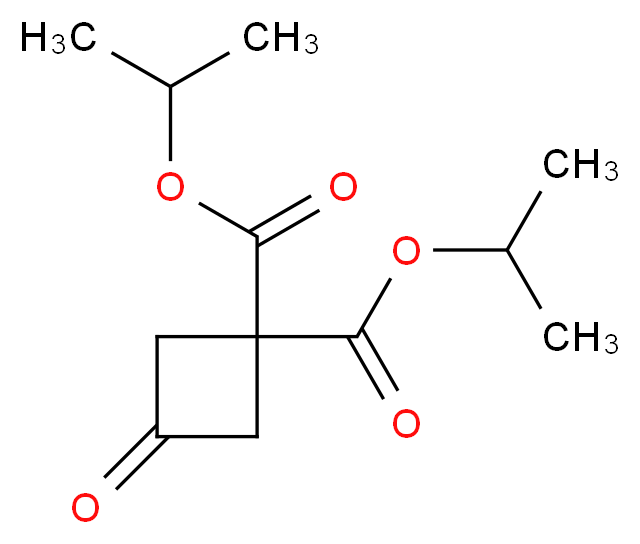 1,1-bis(propan-2-yl) 3-oxocyclobutane-1,1-dicarboxylate_Molecular_structure_CAS_)