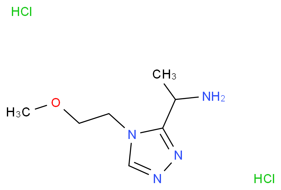1-[4-(2-Methoxyethyl)-4H-1,2,4-triazol-3-yl]ethanamine dihydrochloride_Molecular_structure_CAS_)
