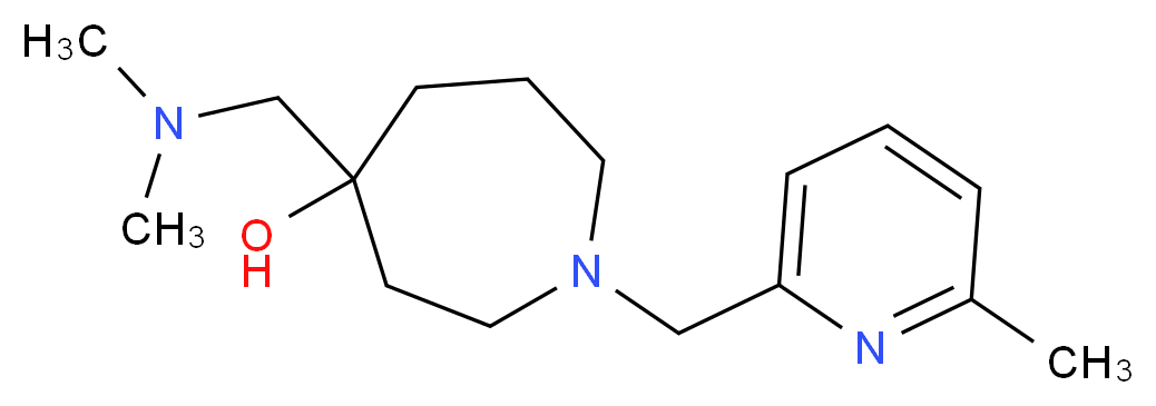 4-[(dimethylamino)methyl]-1-[(6-methyl-2-pyridinyl)methyl]-4-azepanol_Molecular_structure_CAS_)