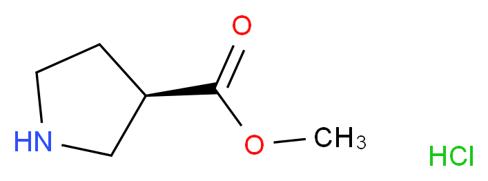 (R)-Methyl pyrrolidine-3-carboxylate hydrochloride_Molecular_structure_CAS_874964-22-4)