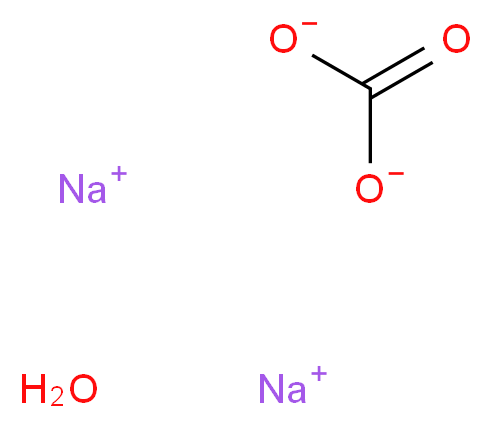 Sodium carbonate monohydrate, ACS_Molecular_structure_CAS_5968-11-6)