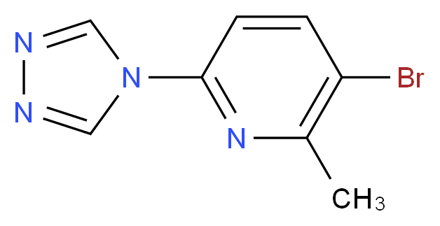 3-bromo-2-methyl-6-(4H-1,2,4-triazol-4-yl)pyridine_Molecular_structure_CAS_1060817-73-3)