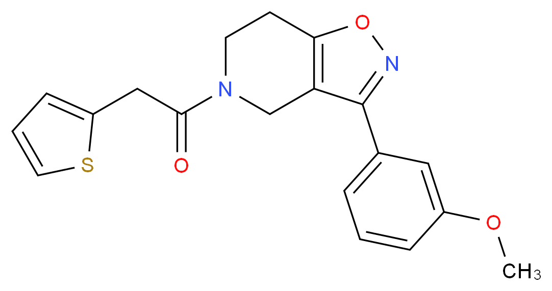 3-(3-methoxyphenyl)-5-(2-thienylacetyl)-4,5,6,7-tetrahydroisoxazolo[4,5-c]pyridine_Molecular_structure_CAS_)