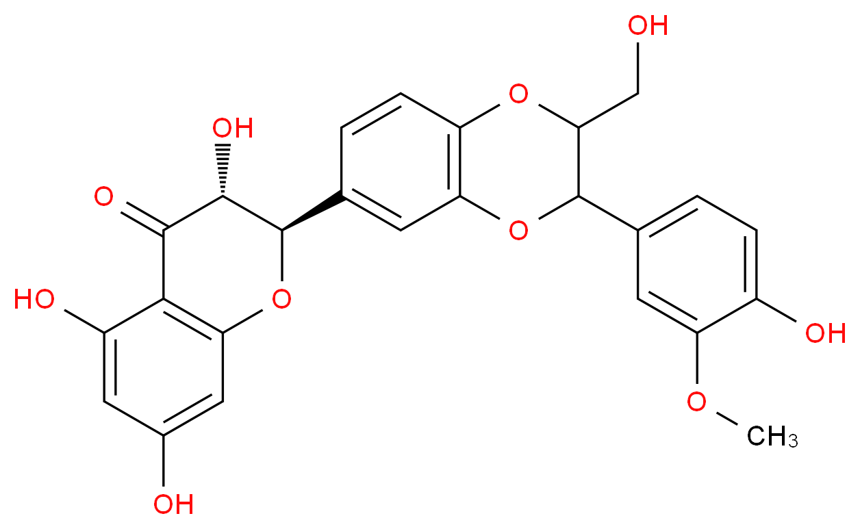 Silybin A,B (mixture)_Molecular_structure_CAS_802918-57-6)