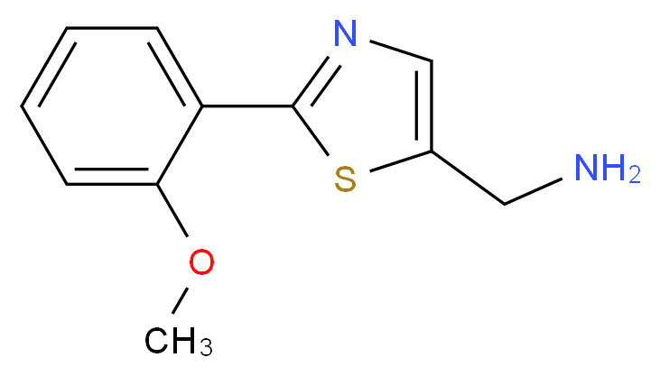 {[2-(2-Methoxyphenyl)-1,3-thiazol-5-yl]-methyl}amine_Molecular_structure_CAS_915921-26-5)
