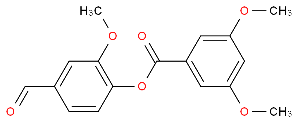 3,5-Dimethoxy-benzoic acid 4-formyl-2-methoxy-phenyl ester_Molecular_structure_CAS_)