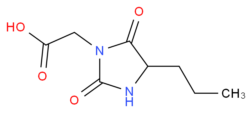 2-(2,5-dioxo-4-propylimidazolidin-1-yl)acetic acid_Molecular_structure_CAS_)