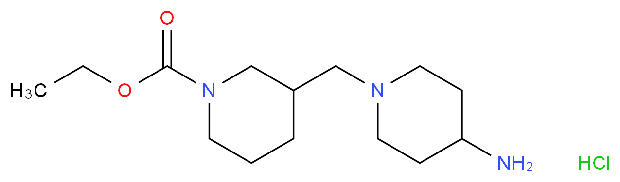 Ethyl 3-[(4-aminopiperidin-1-yl)methyl]piperidine-1-carboxylate hydrochloride_Molecular_structure_CAS_)