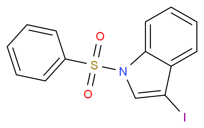 3-Iodo-1-(phenylsulfonyl)indole_Molecular_structure_CAS_80360-14-1)