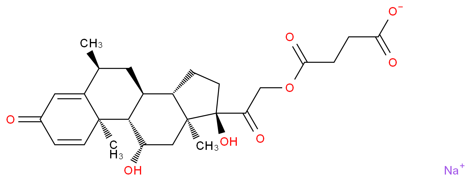 6α-Methylprednisolone 21-hemisuccinate sodium salt_Molecular_structure_CAS_2375-03-3)