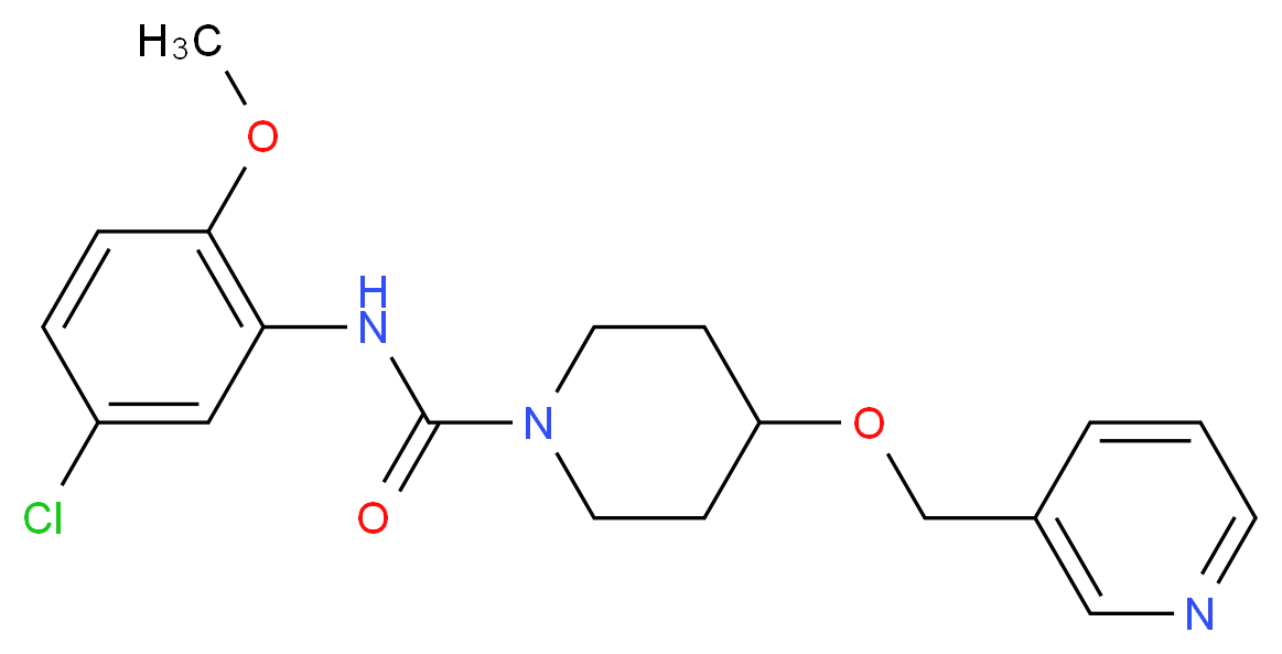 N-(5-chloro-2-methoxyphenyl)-4-(pyridin-3-ylmethoxy)piperidine-1-carboxamide_Molecular_structure_CAS_)