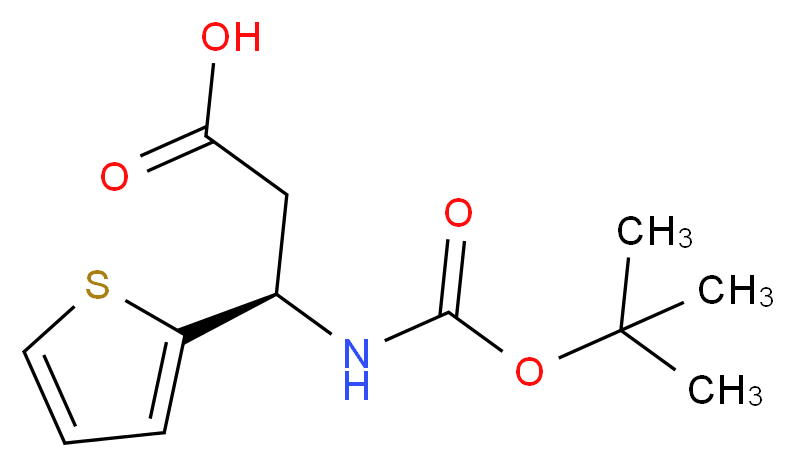 BOC-(R)-3-AMINO-3-(2-THIENYL)-PROPIONIC ACID_Molecular_structure_CAS_500788-98-7)