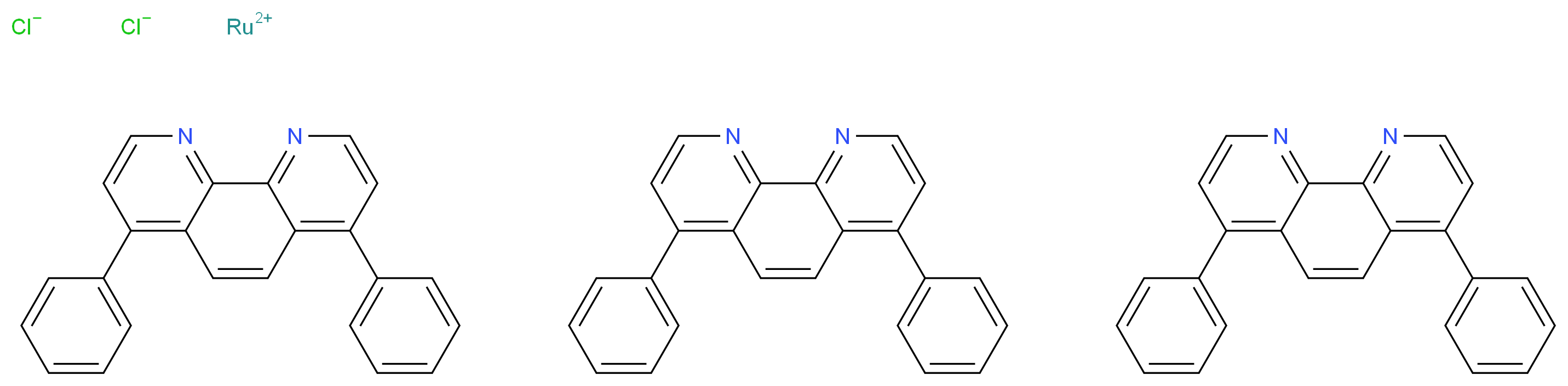 Tris(4,7-diphenyl-1,10-phenanthroline)ruthenium(II) dichloride_Molecular_structure_CAS_36309-88-3)