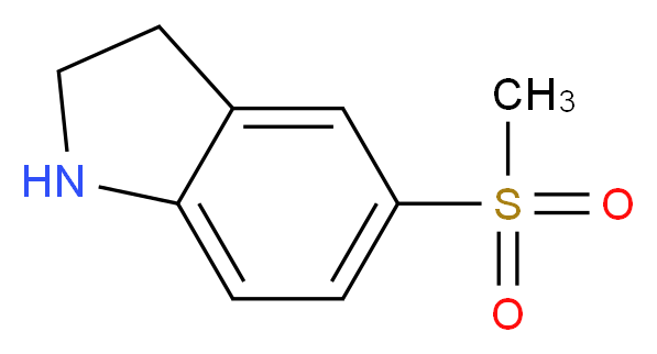 2,3-Dihydro-5-(methylsulfonyl)-(1H)-indole_Molecular_structure_CAS_387350-92-7)
