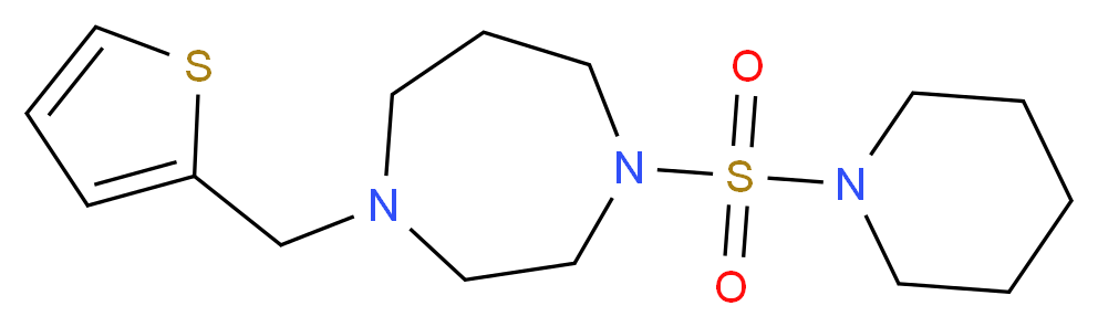 1-(piperidin-1-ylsulfonyl)-4-(2-thienylmethyl)-1,4-diazepane_Molecular_structure_CAS_)