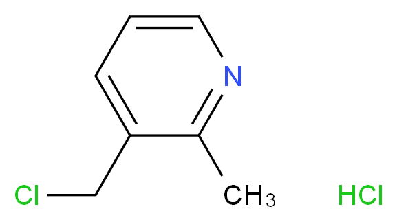 3-(Chloromethyl)-2-methylpyridine hydrochloride_Molecular_structure_CAS_58539-77-8)
