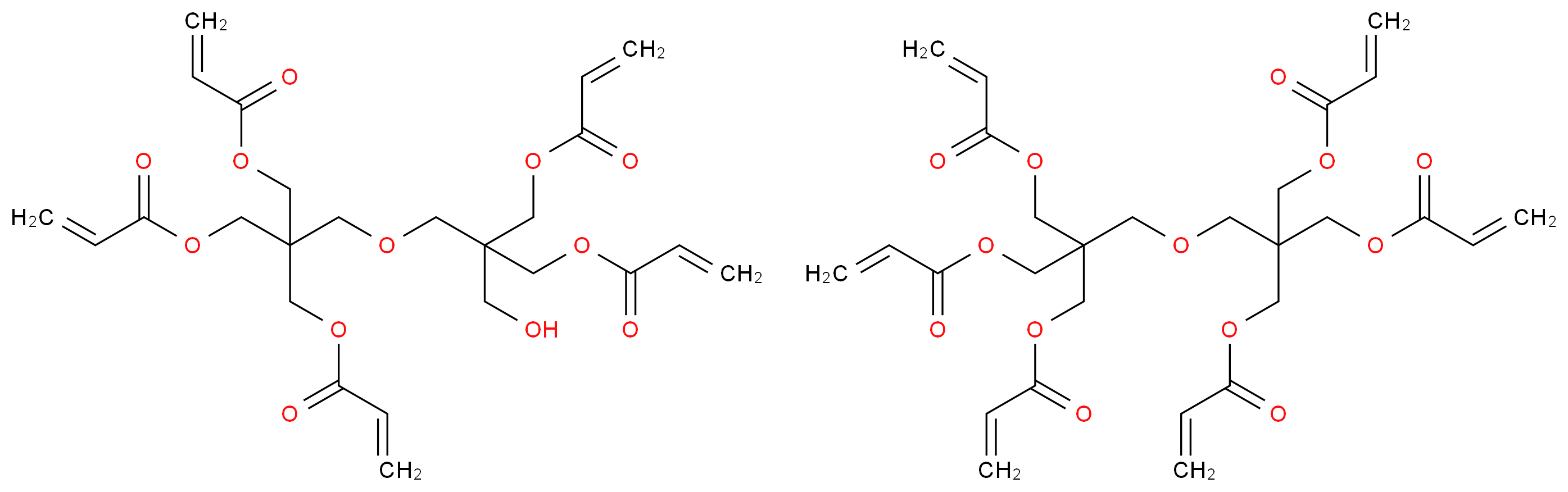 Dipentaerythritol penta-/hexa-acrylate_Molecular_structure_CAS_60506-81-2)